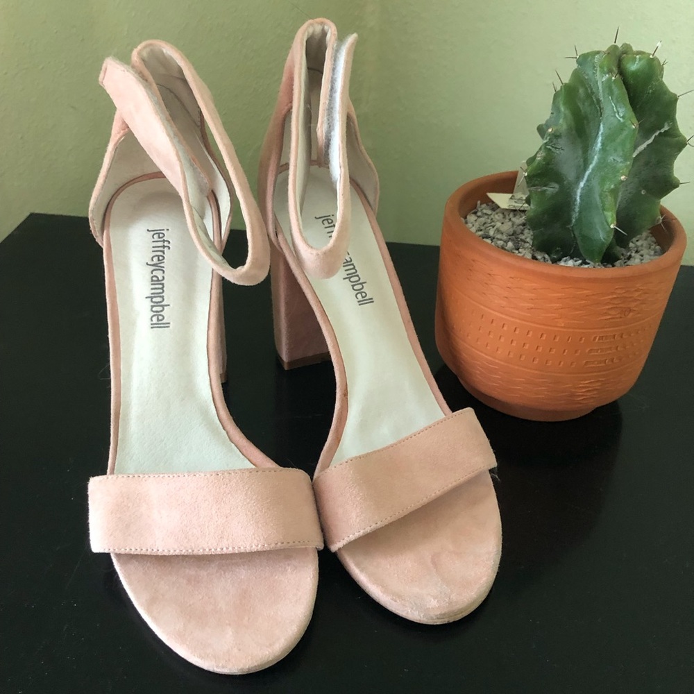 JEFFREY CAMPBELL Lindsay Ankle Strap Sandal Blush